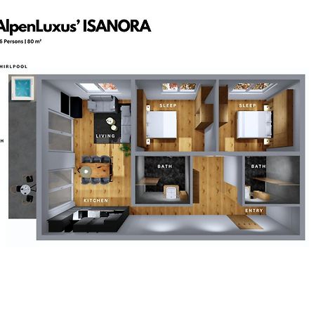 Isanora - Garden & Private Whirlpool By Alpenluxus Appartements Фюген Екстер'єр фото